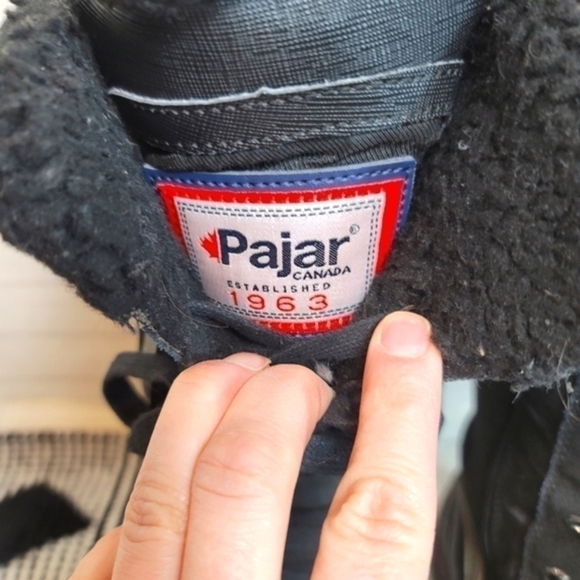 PAJAR WATERPROOF MID CALF BLACK SNOWBOOTS, SZ 9/9.5 - Picture 4 of 14